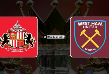 Sunderland vs West Ham United